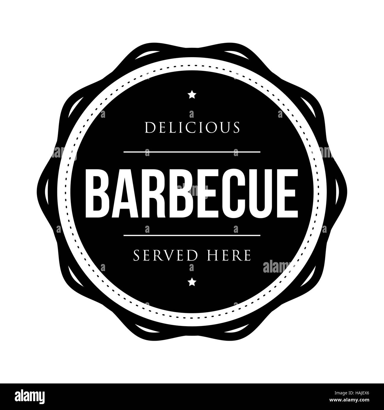 Barbecue vintage stamp vector Illustration de Vecteur