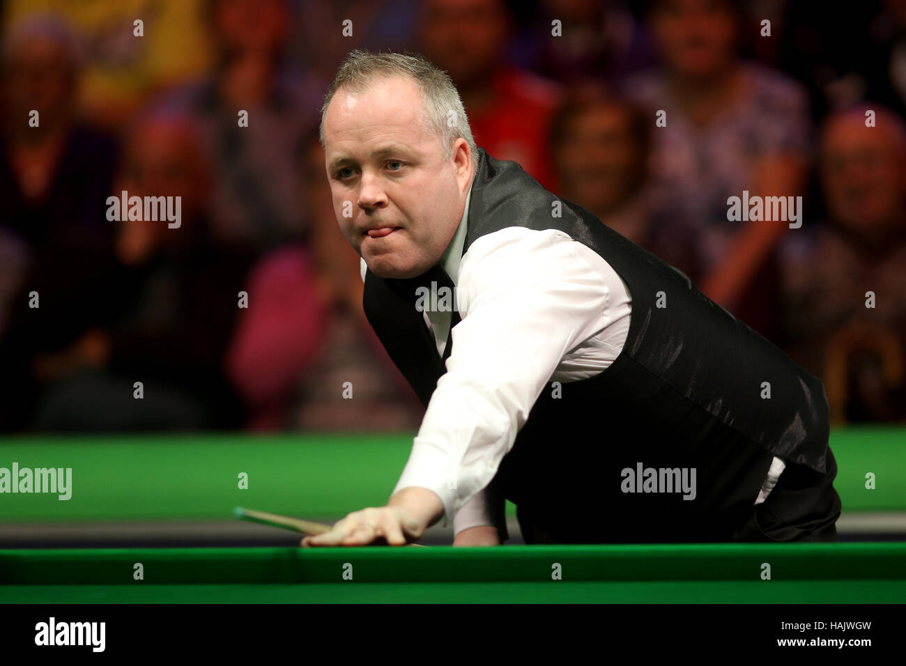 John Higgins pendant neuf jours du Championnat du Royaume-Uni Betway, 2016 au York Barbican. ASSOCIATION DE PRESSE Photo. Photo date : Jeudi 1 décembre 2016. Histoire voir l'activité de New York SNOOKER. Crédit photo doit se lire : Richard Ventes/PA Wire Banque D'Images