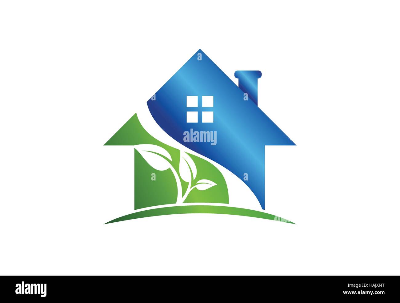 Logo de la chambre, de l'immobilier, l'icône Symbole bâtiment architecture nature vecteur conception accueil inscrivez-vous Illustration de Vecteur