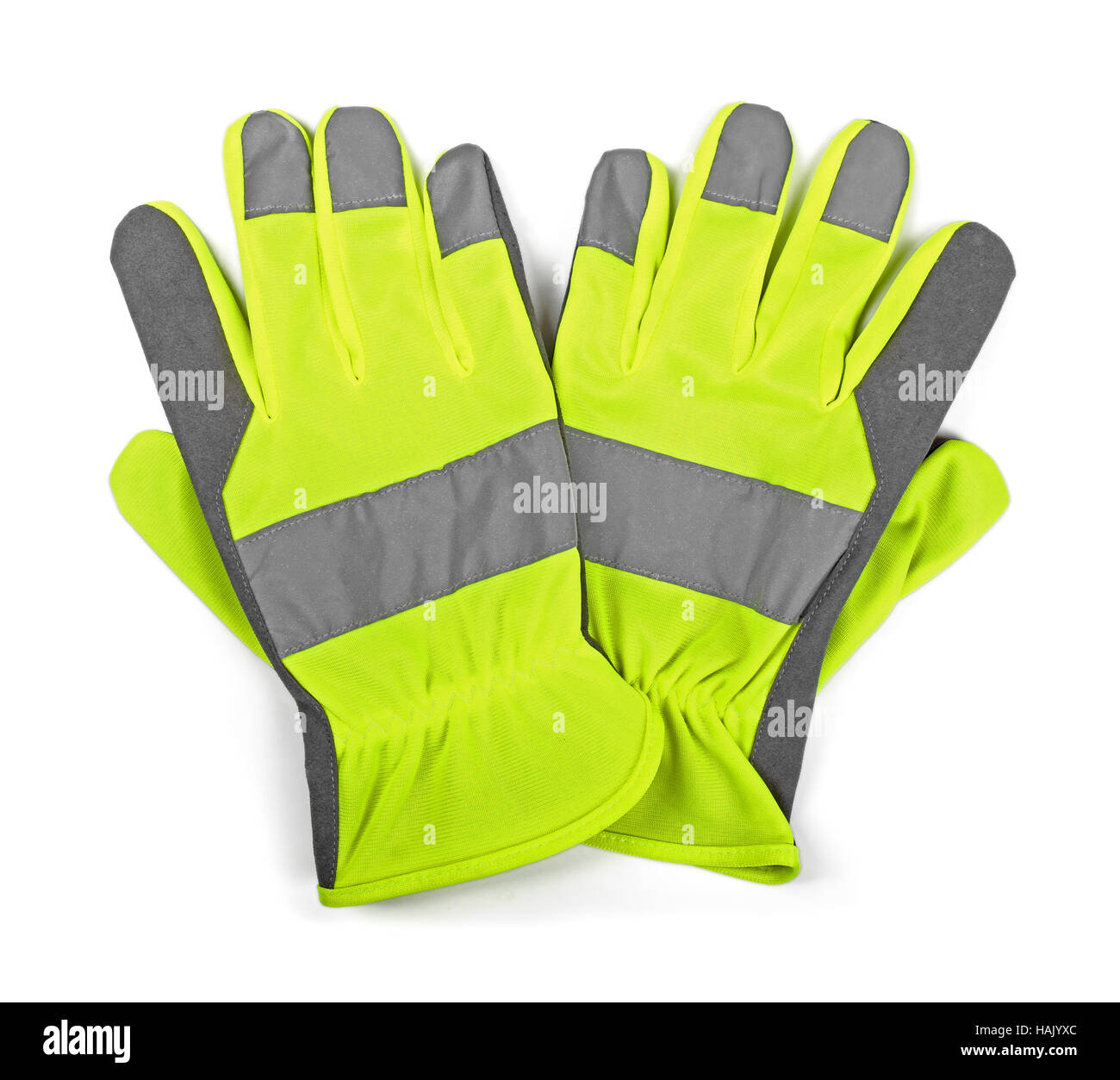 Gants de travail protecteurs isolated on white Banque D'Images