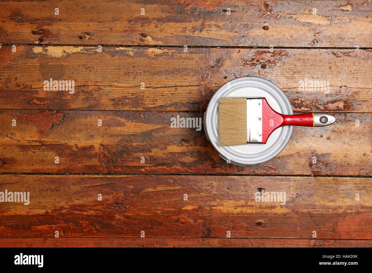Vieille planche en bois marbre vernissage Banque D'Images