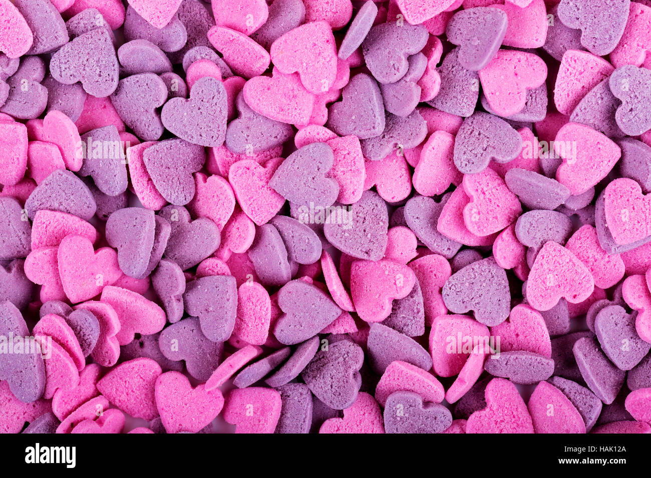 La texture des bonbons en forme de coeur Banque D'Images
