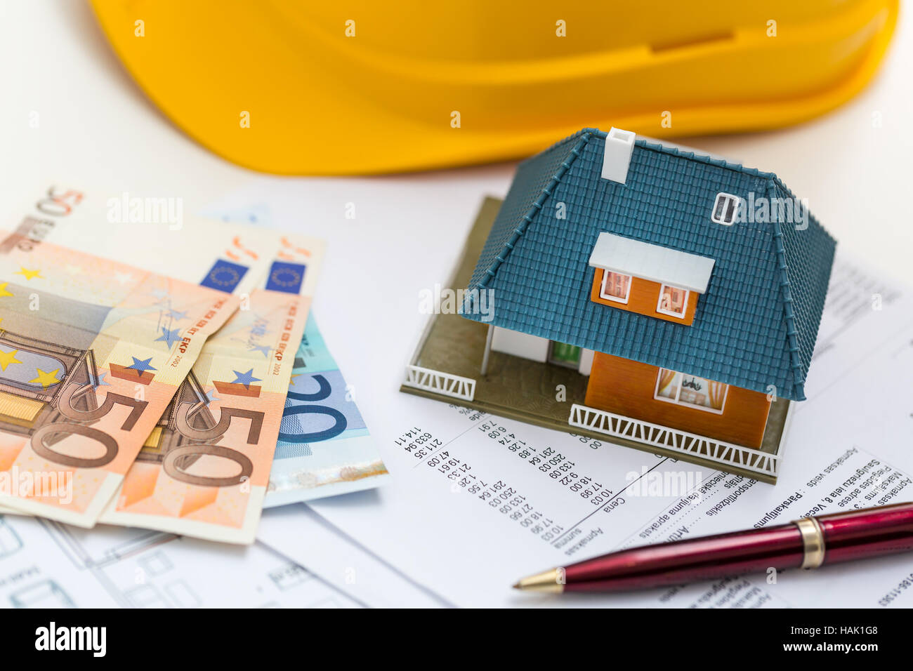 Concept de l'immobilier gestion et comptabilité Banque D'Images