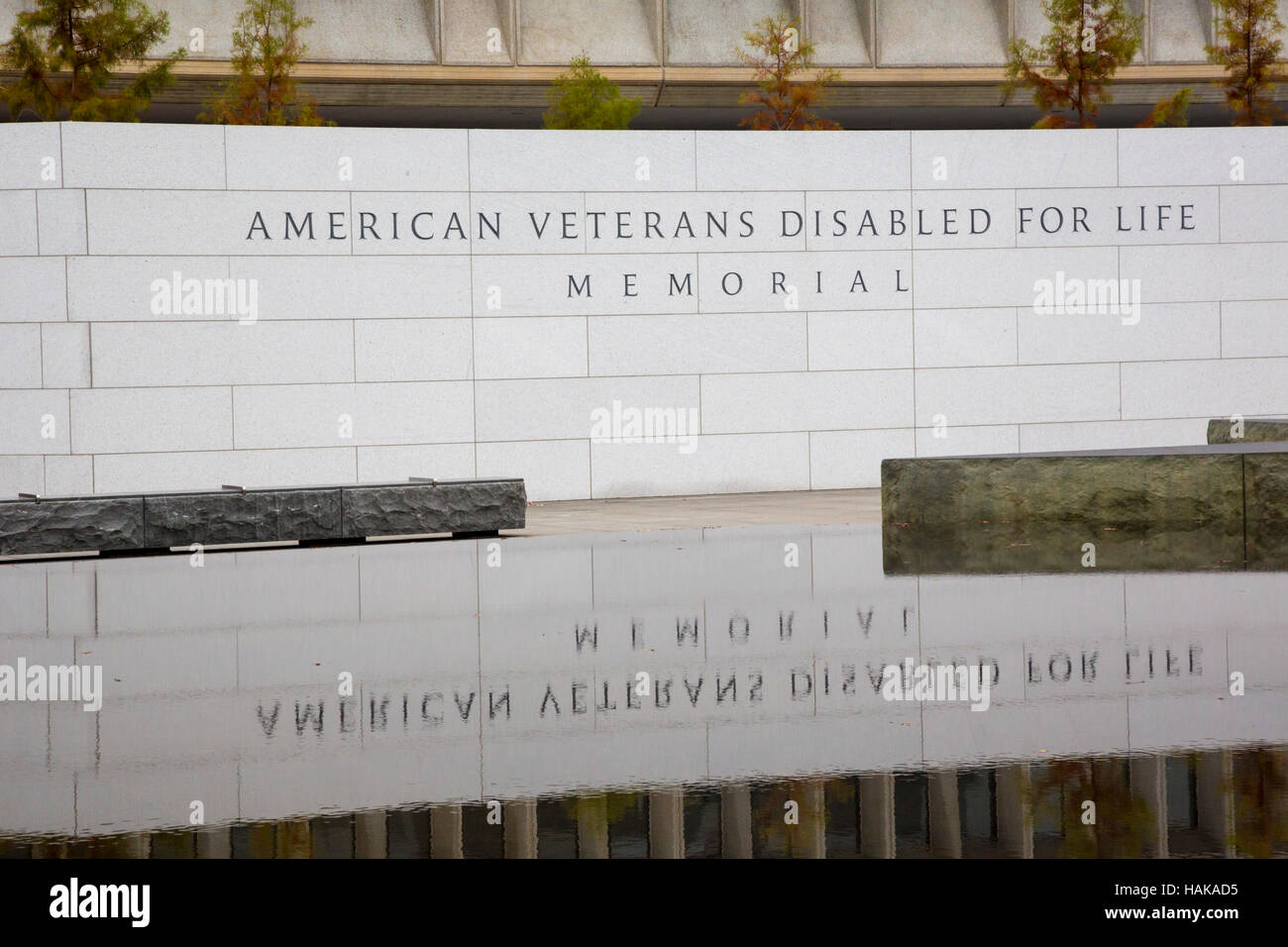 Washington, DC - Les anciens combattants Américains handicapés à vie Memorial. Banque D'Images