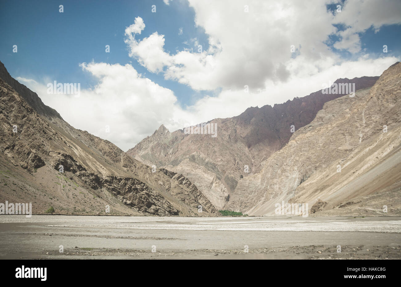 Le Tadjikistan, montagnes du Pamir et de la Vallée de Bartang lanscape Banque D'Images