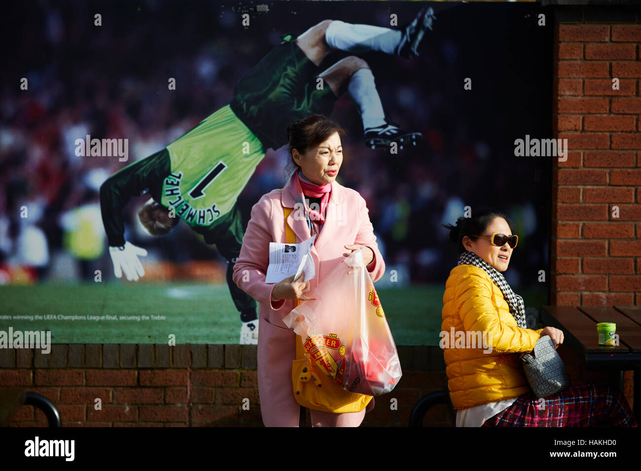 Le stade de Manchester United, Old Trafford, stade du canal d'entrée extérieur copyspace architecture extérieure histoire structure de l'Asie à l'étranger historique ch Banque D'Images