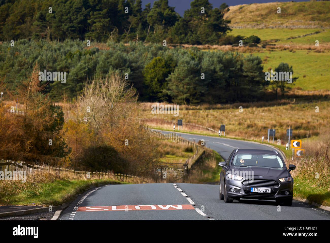 GraneRoad Lancashire lien pays transporteur Transport transport transport voyager se déplacer en banlieue de banlieue de trajet en cours Banque D'Images