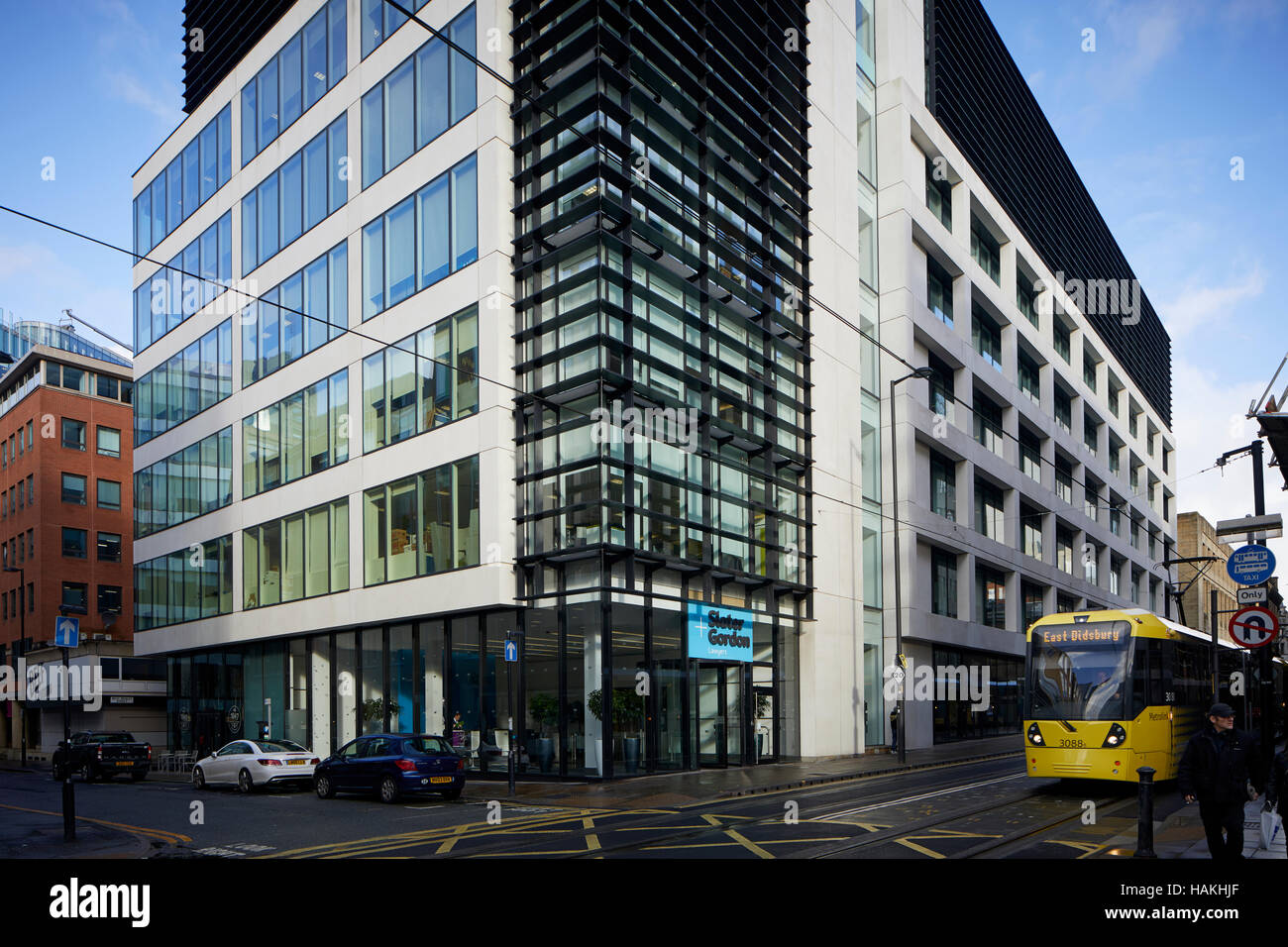 Bureau du centre-ville de Manchester moderne Bureau de développement de l'espace développé pour laisser Petit Moyen Grand espace entreprises entreprises travailleurs travail construire Banque D'Images