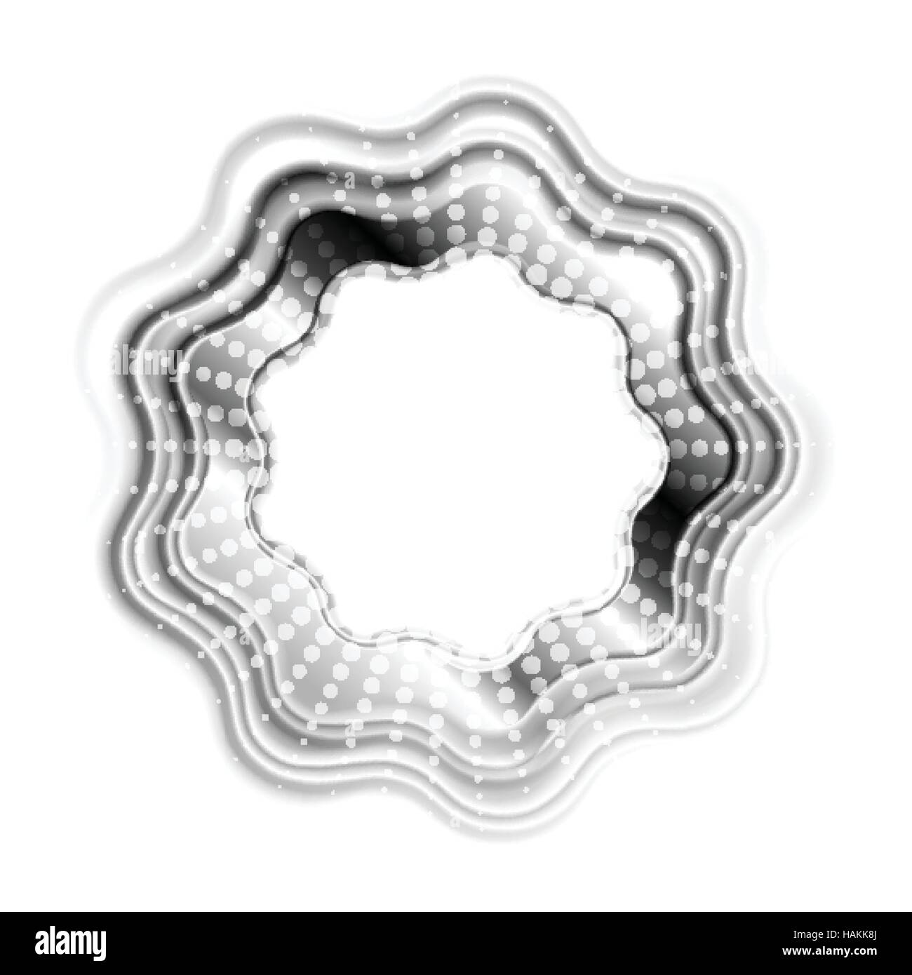 Abstract black logo design bague ondulée. Vector design d'entreprise de haute technologie Illustration de Vecteur