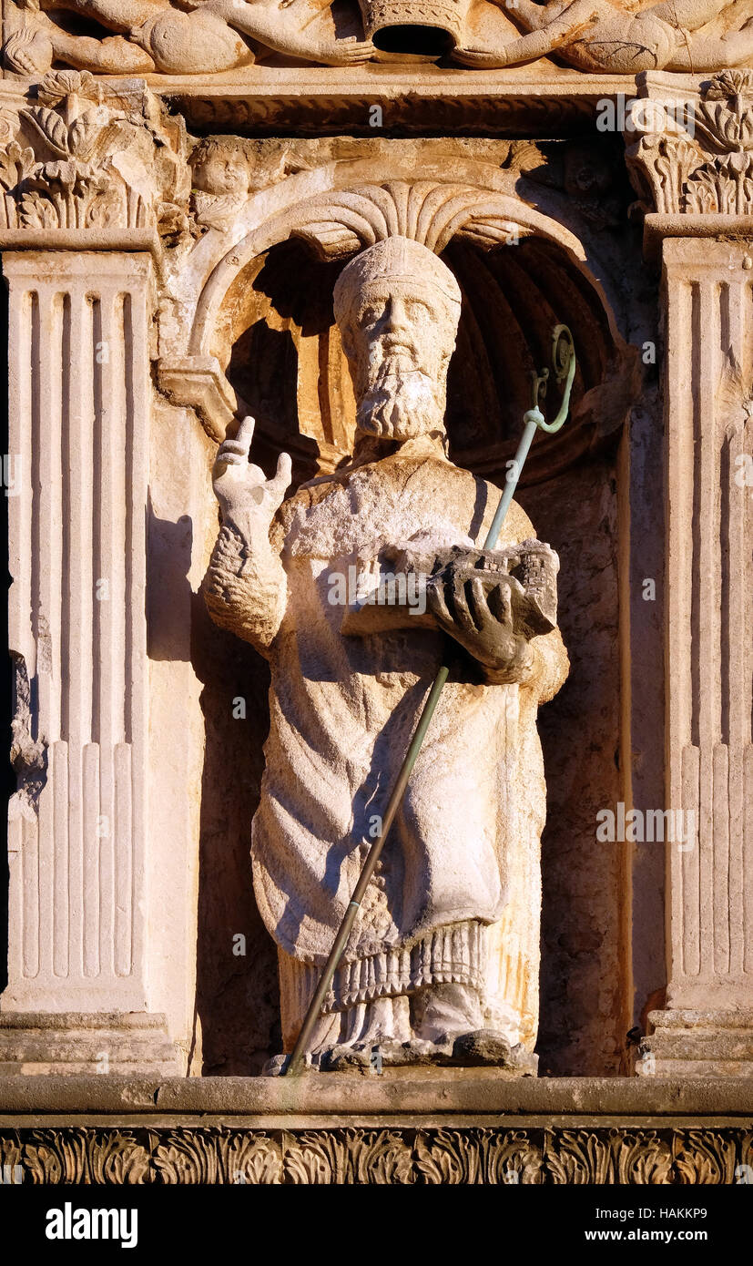 Saint-blaise patron de Dubrovnik, Croatie le 29 novembre 2015. Banque D'Images