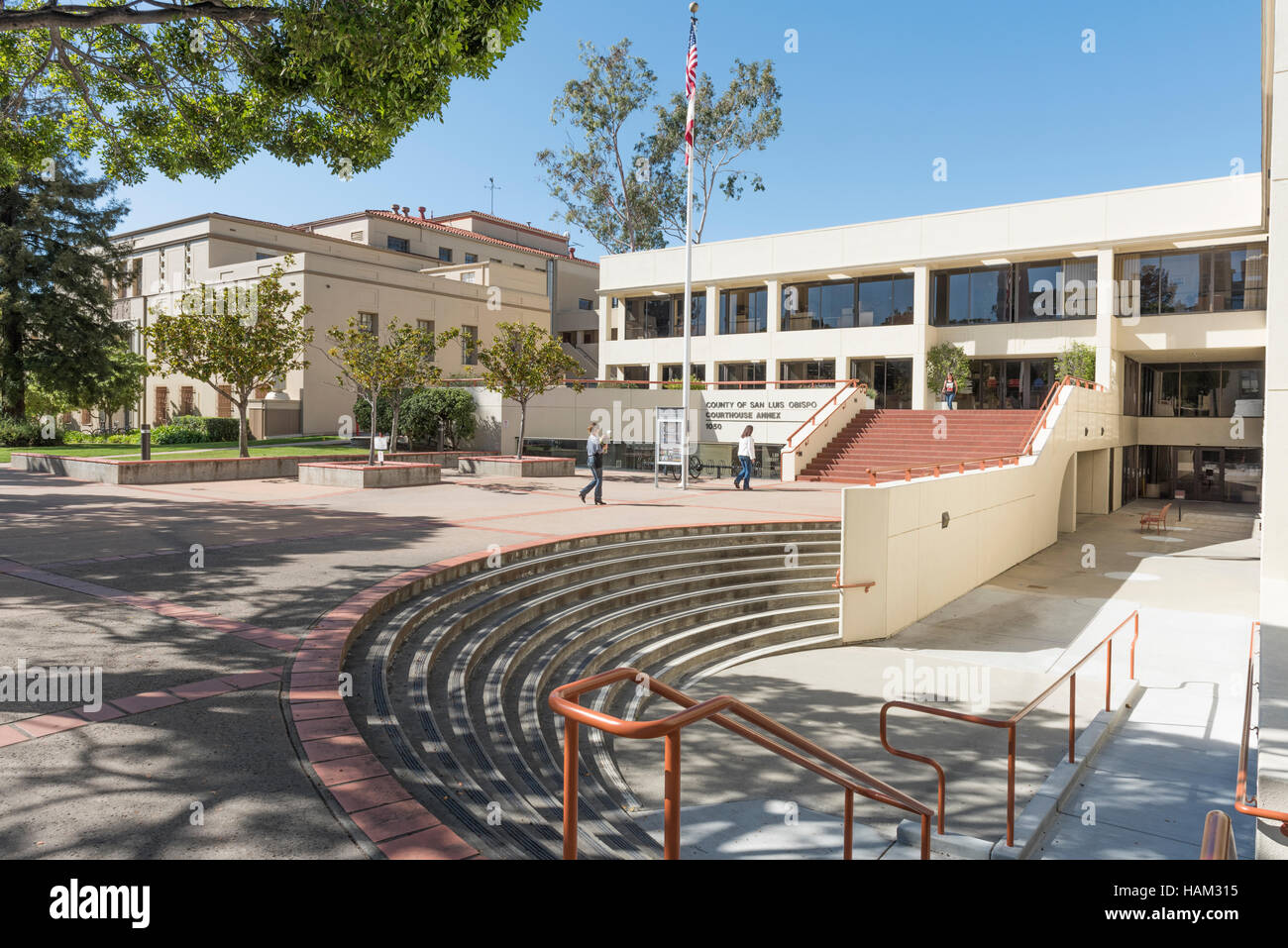 Le bâtiment de la Cour de comté supérieure à San Luis Obispo, Californie, USA Banque D'Images