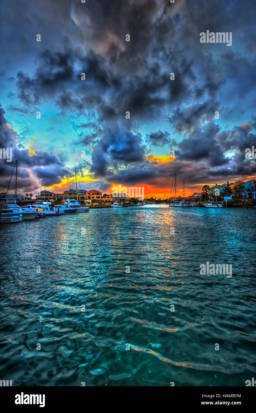 Perth Australie Occidentale Mindarie marina Banque D'Images