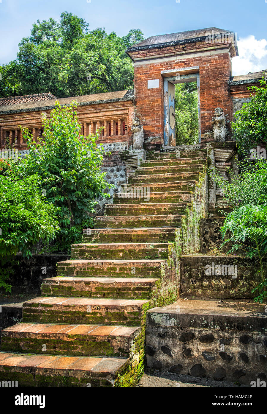 Entrée d'un temple à Bali, en Indonésie , Banque D'Images