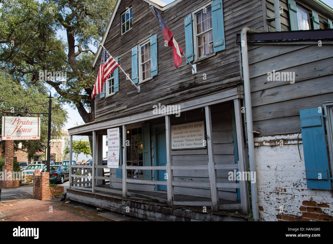 Le vieux Pirate's House à Savannah en Géorgie Banque D'Images