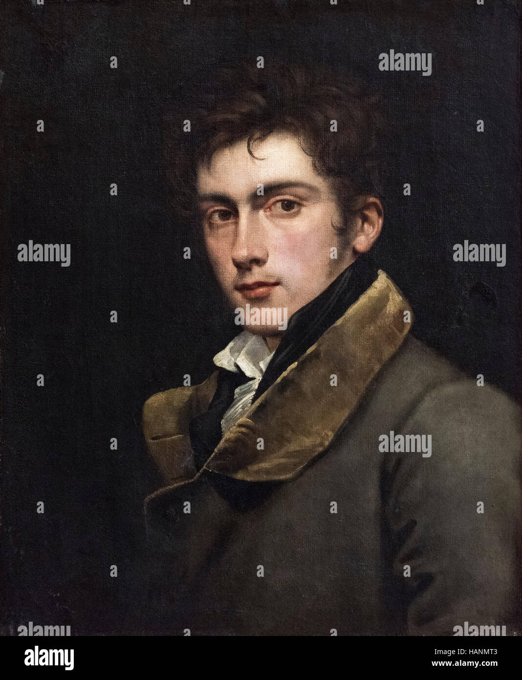 Carl Joseph Begas (1794-1854), Autoportrait, ca. 1820. Selbstbildnis. Banque D'Images
