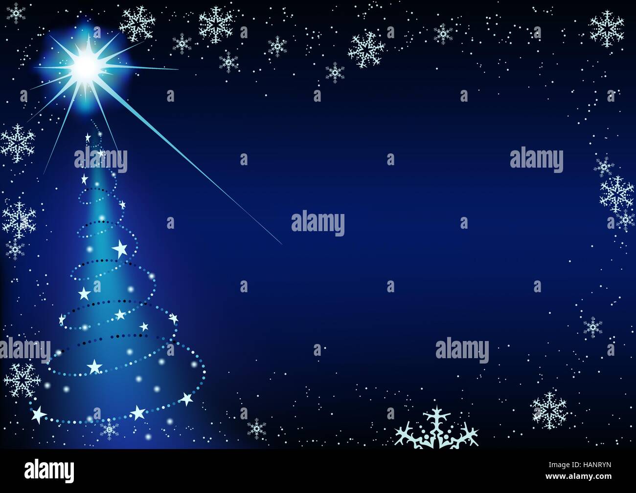 Arbre de Noël Blue Abstract Background Illustration de Vecteur