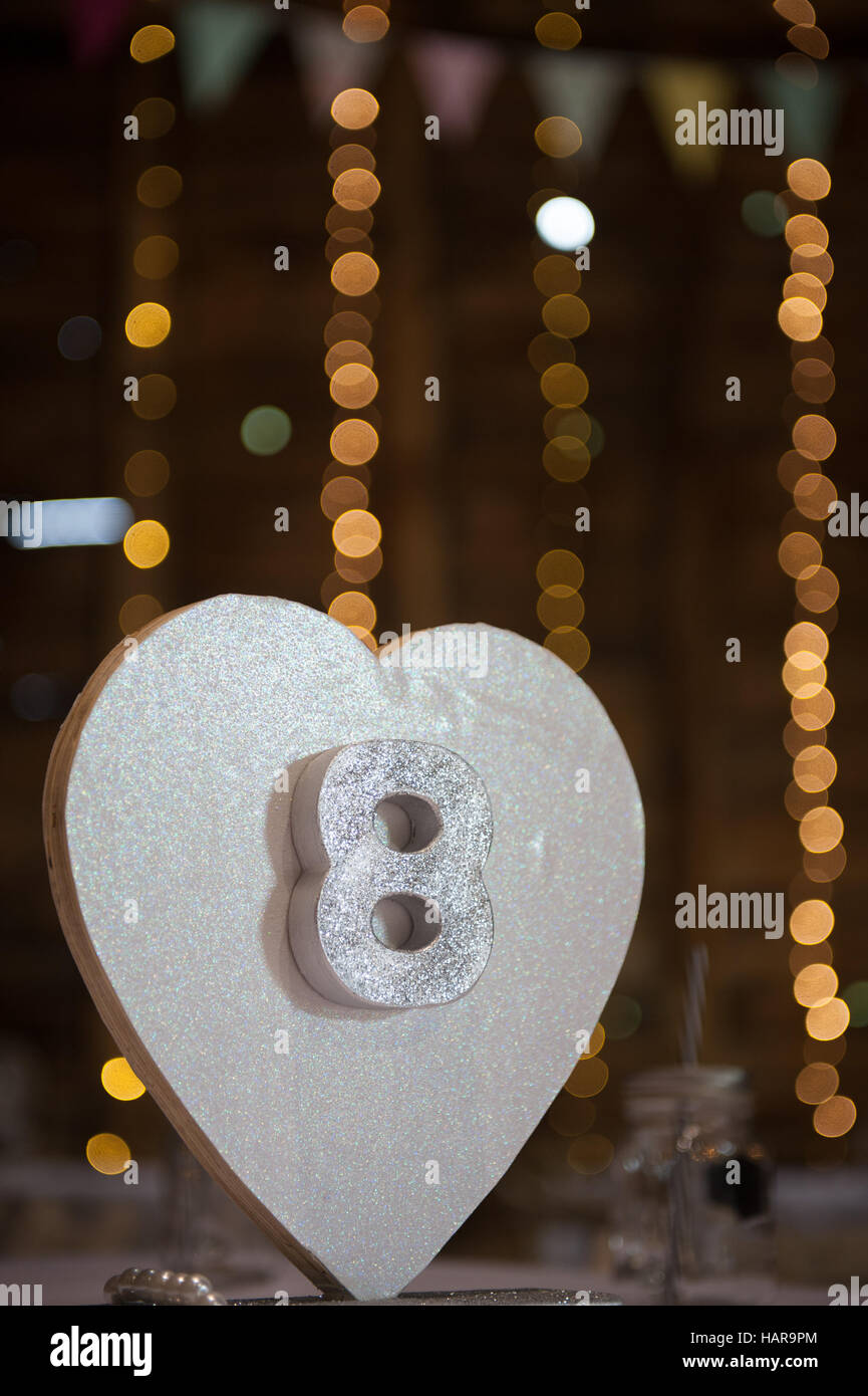 Tableau coeur mariage signe Banque D'Images