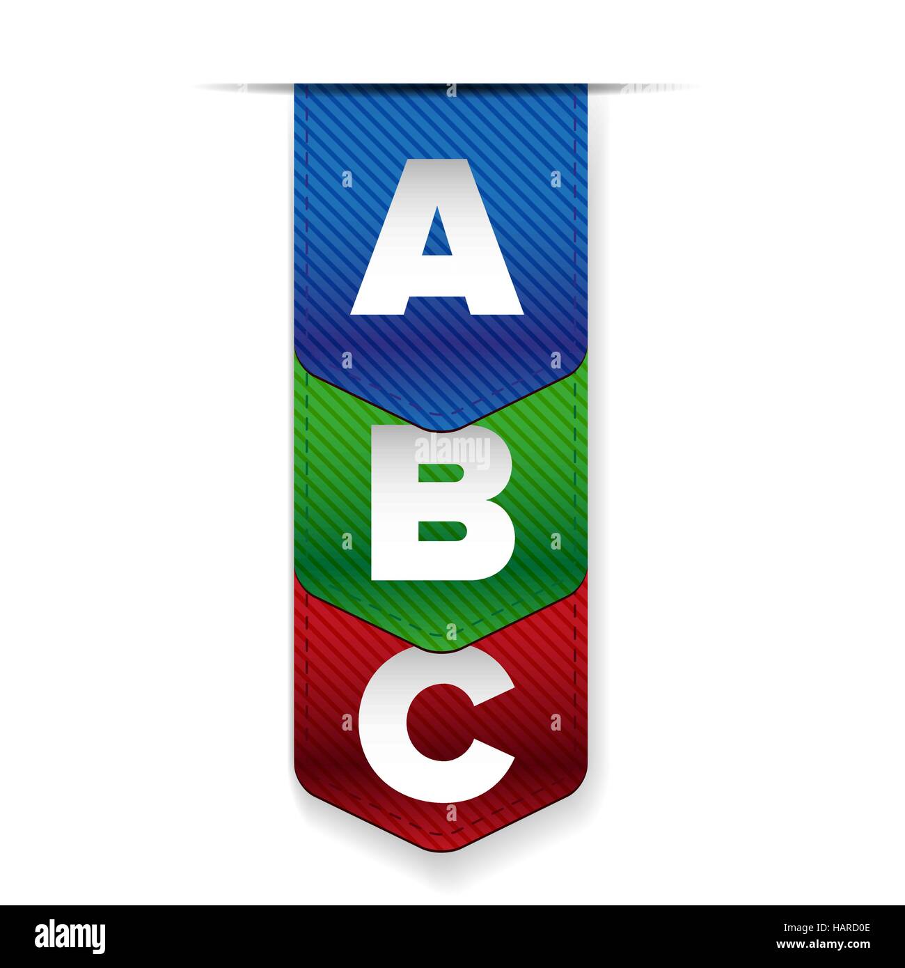A B C lettres barre de progression Illustration de Vecteur