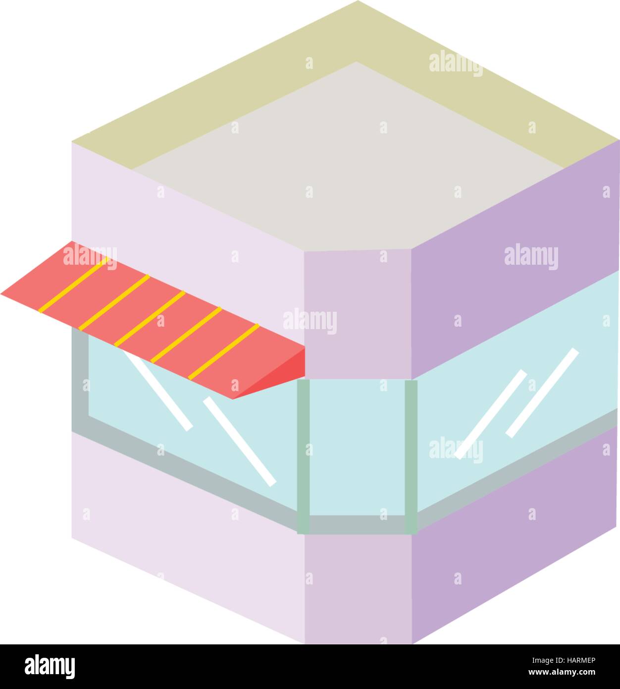 Modèle d'icônes architecturales Illustration de Vecteur