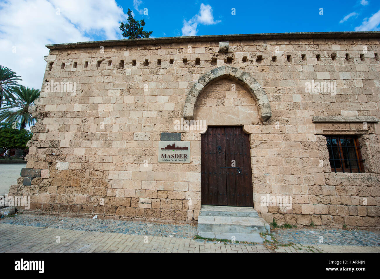 Un centre d'information touristique situé dans un ancien pavillon dans la partie ancienne de Famagouste, Chypre du Nord Banque D'Images