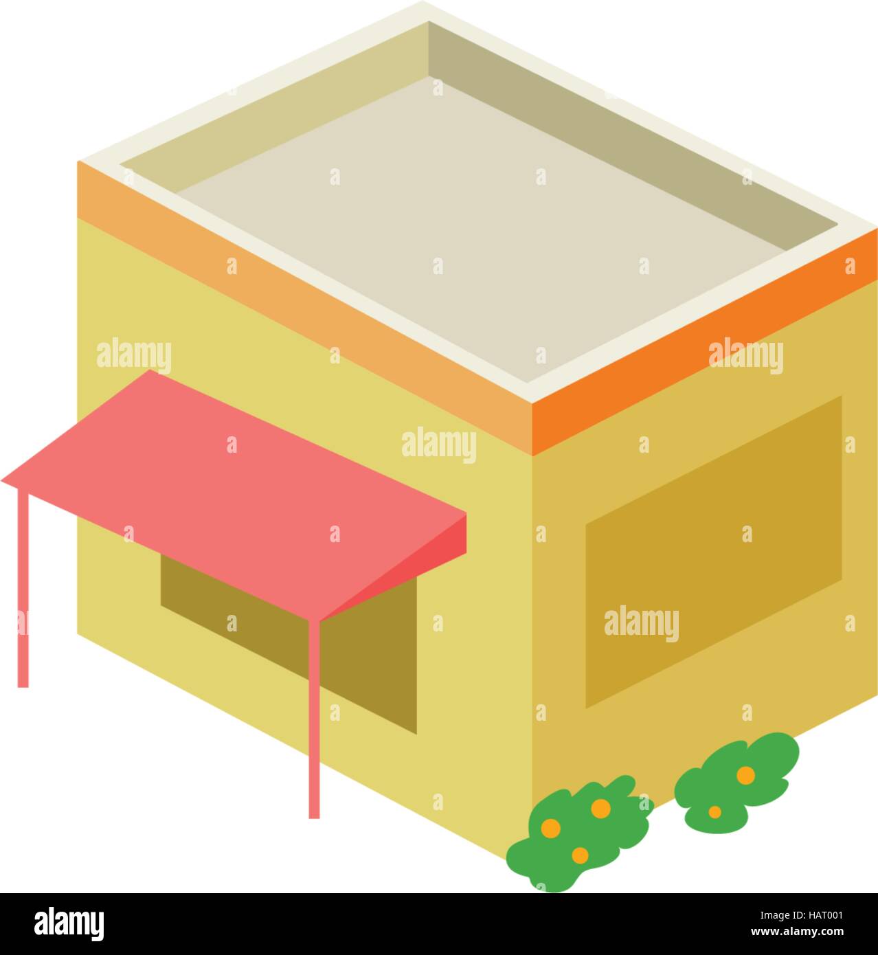 Modèle d'icônes architecturales Illustration de Vecteur