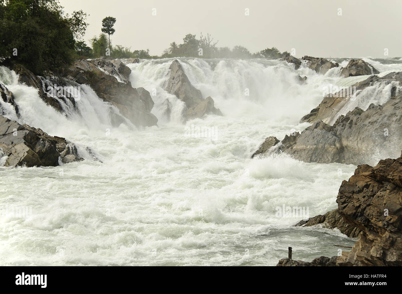 Phapheng-Waterfall Khon Banque D'Images