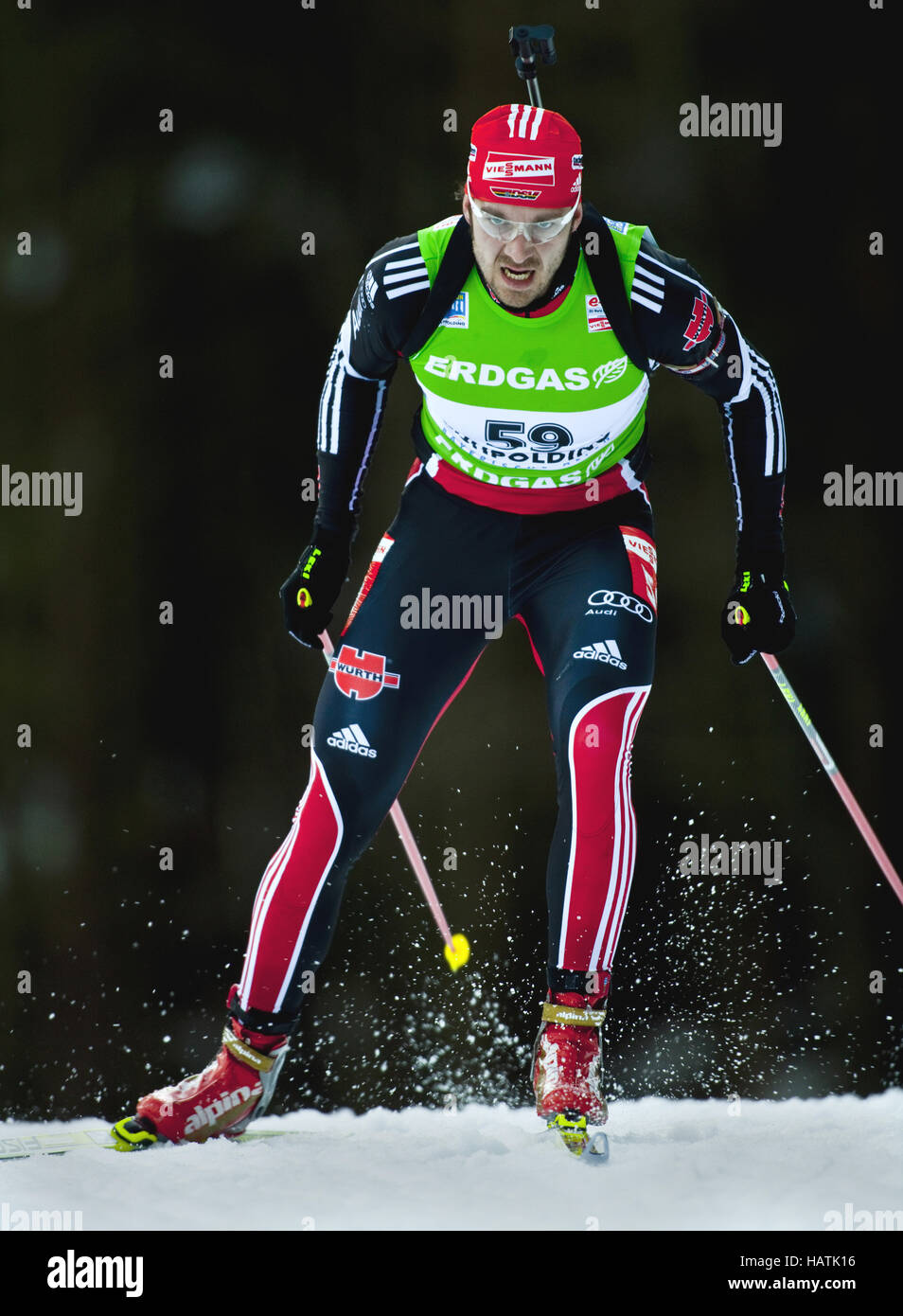 Le Biathlon : WOLF, Alexander (Allemagne) Banque D'Images