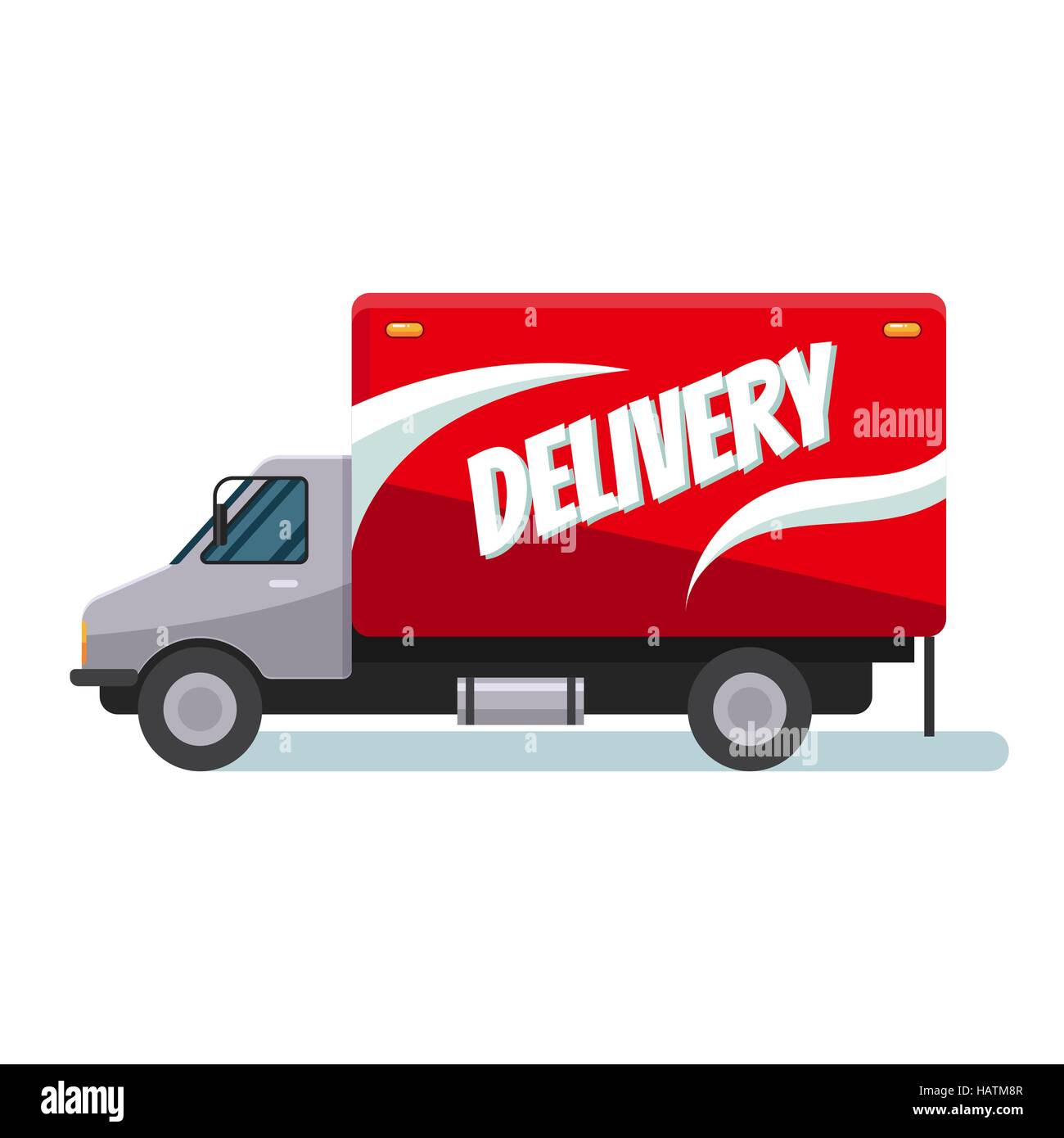 Camion de livraison rapide Illustration de Vecteur
