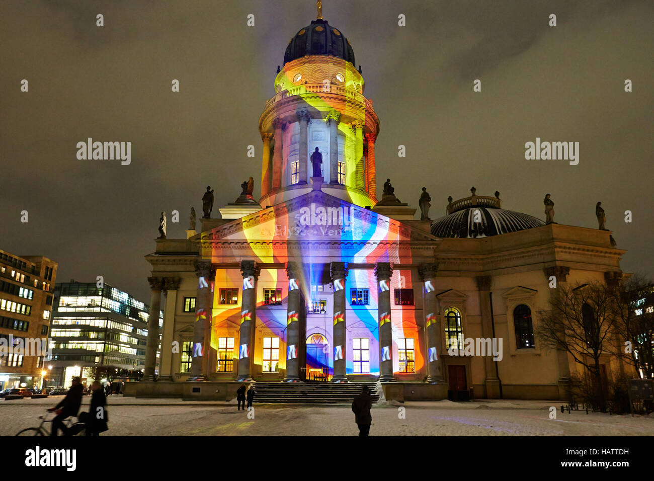 Gendarmenmarkt 50 ans Traité de l'Elysée Banque D'Images