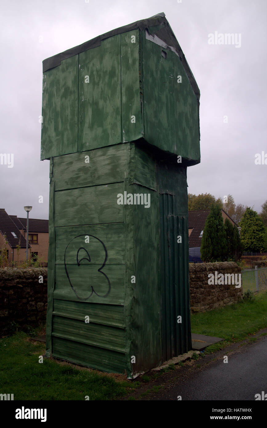 Pigeonnier écossais ou série doocot, dove lit bébé près de les chantiers sur une ancienne ligne de chemin de fer Banque D'Images