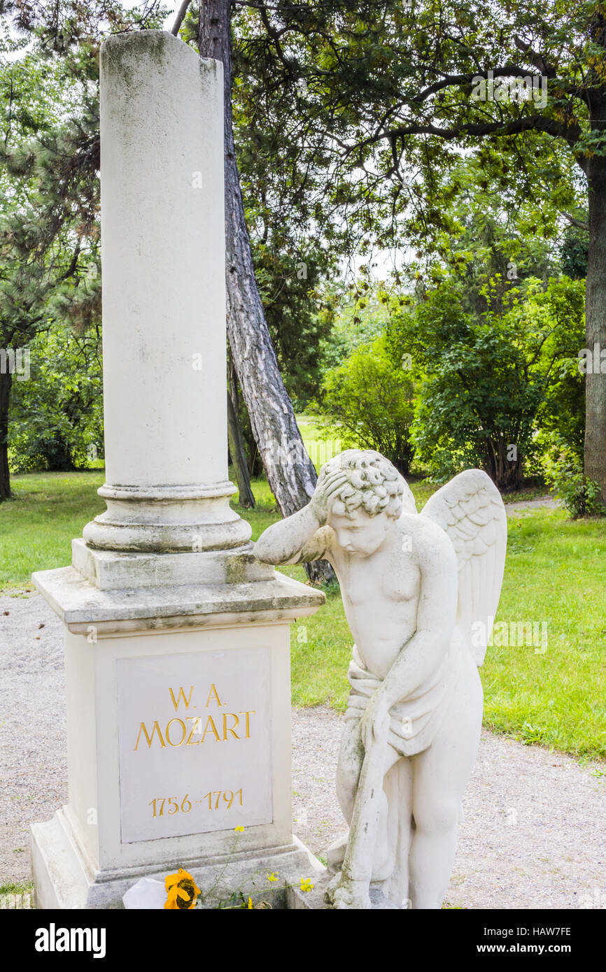 Tombe w, a, mozart Banque D'Images