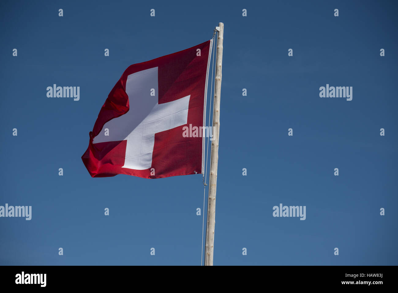 Flagg suisse, Santis Banque D'Images