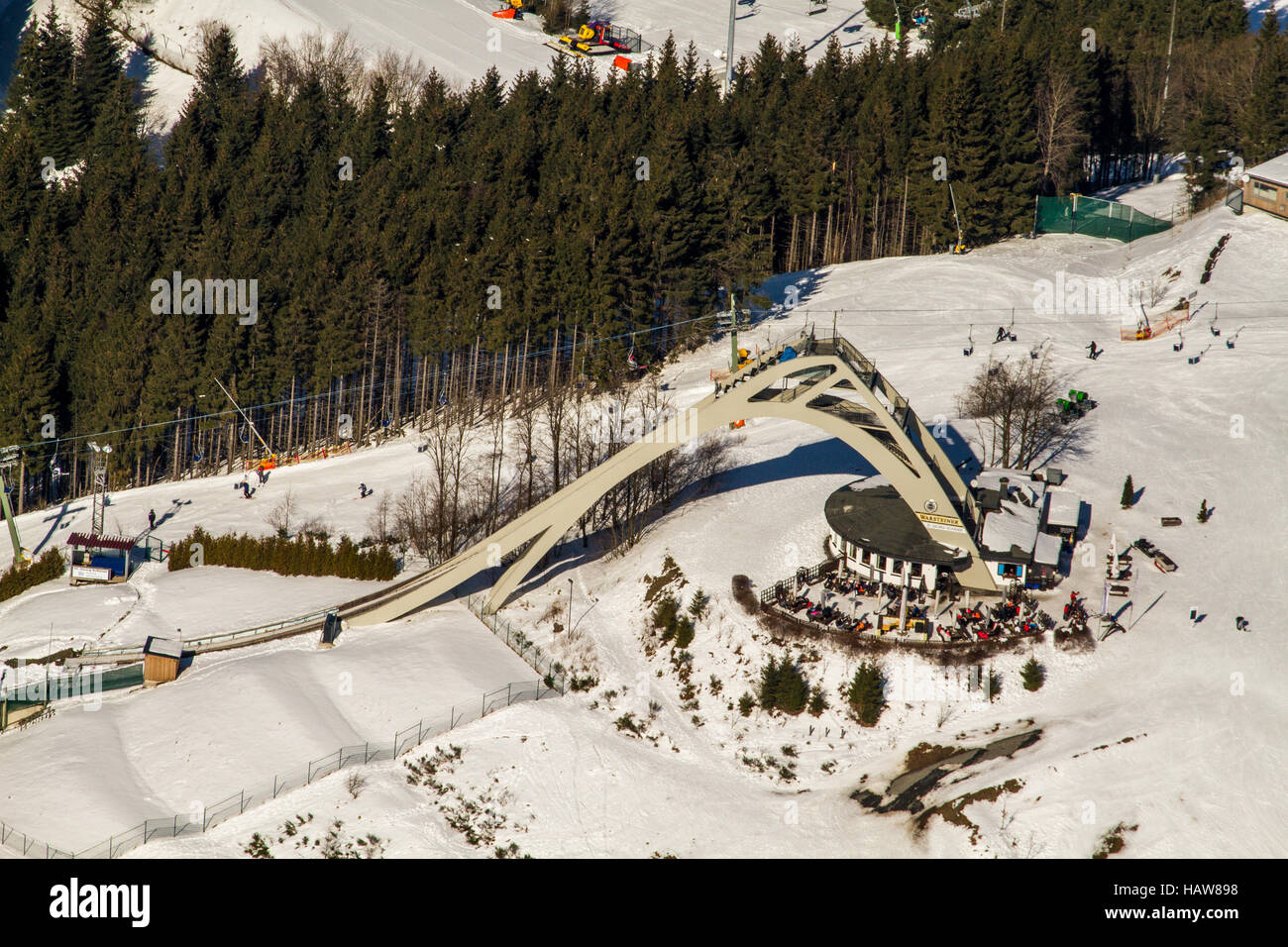 Le saut à ski hill St Georg à Winterberg Banque D'Images