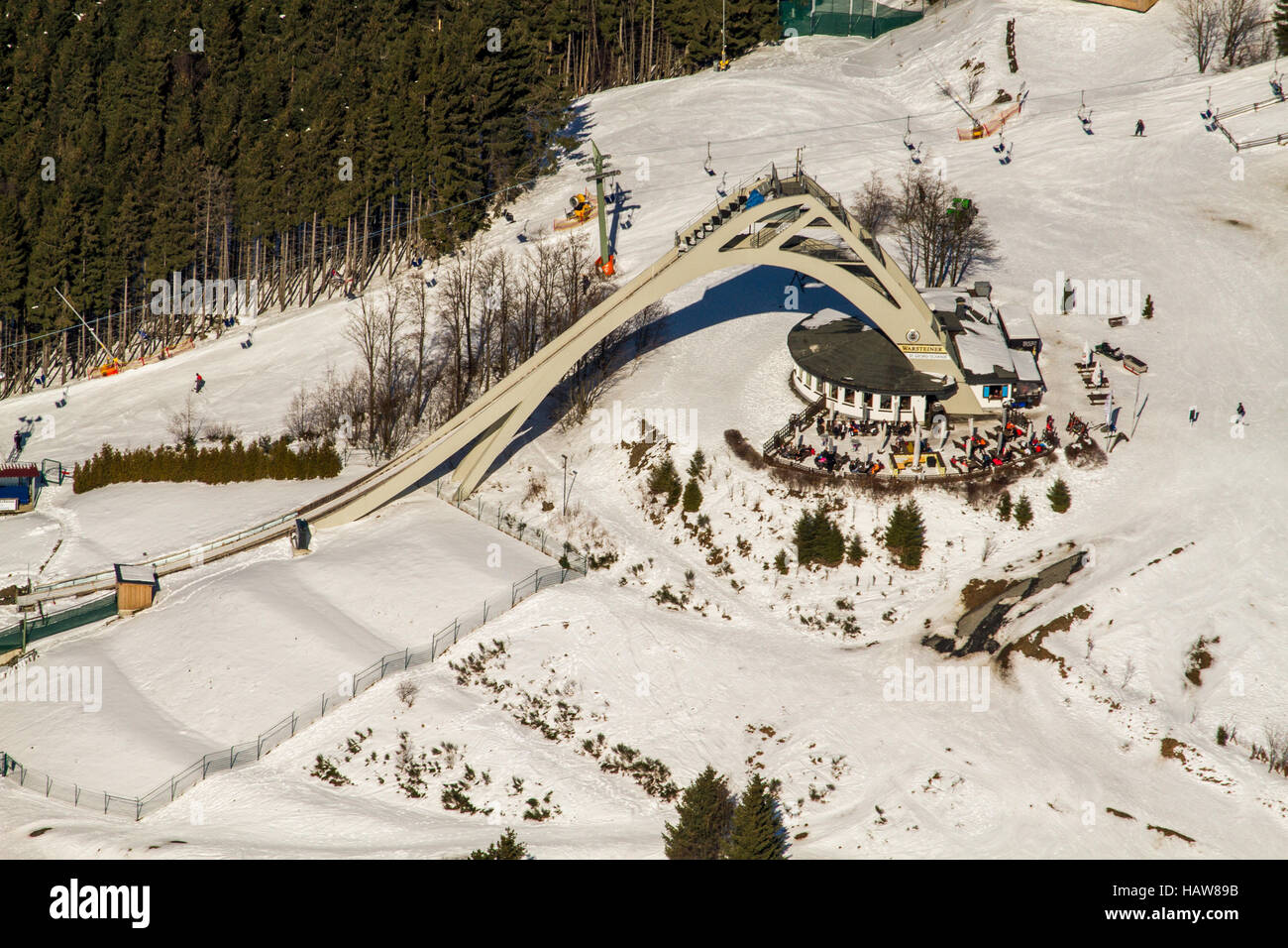 Le saut à ski hill St Georg à Winterberg Banque D'Images