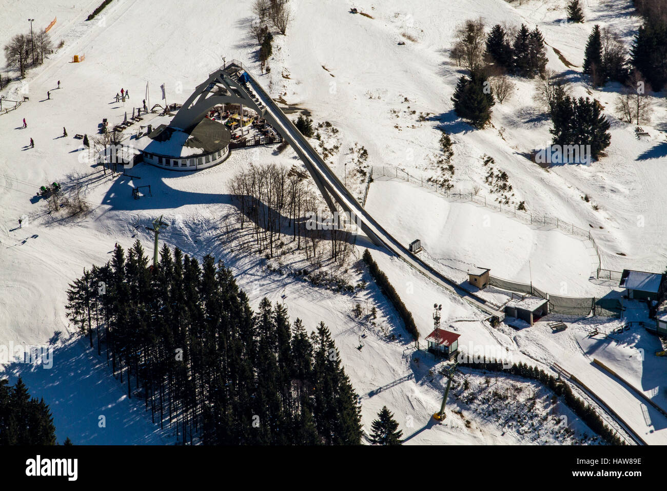 Le saut à ski hill St Georg à Winterberg Banque D'Images