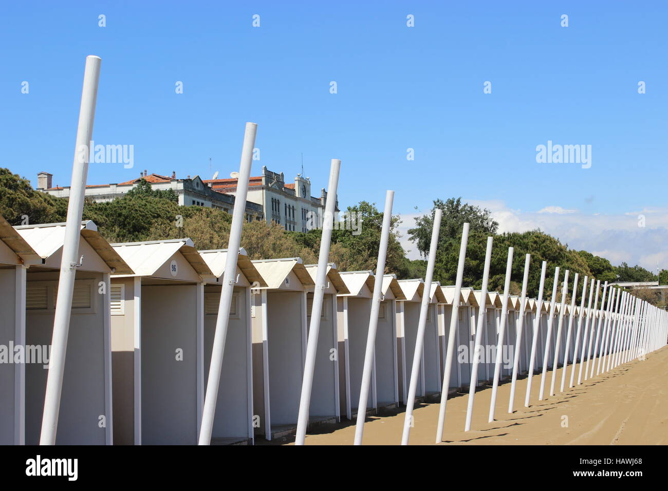 cabines de plage Banque D'Images