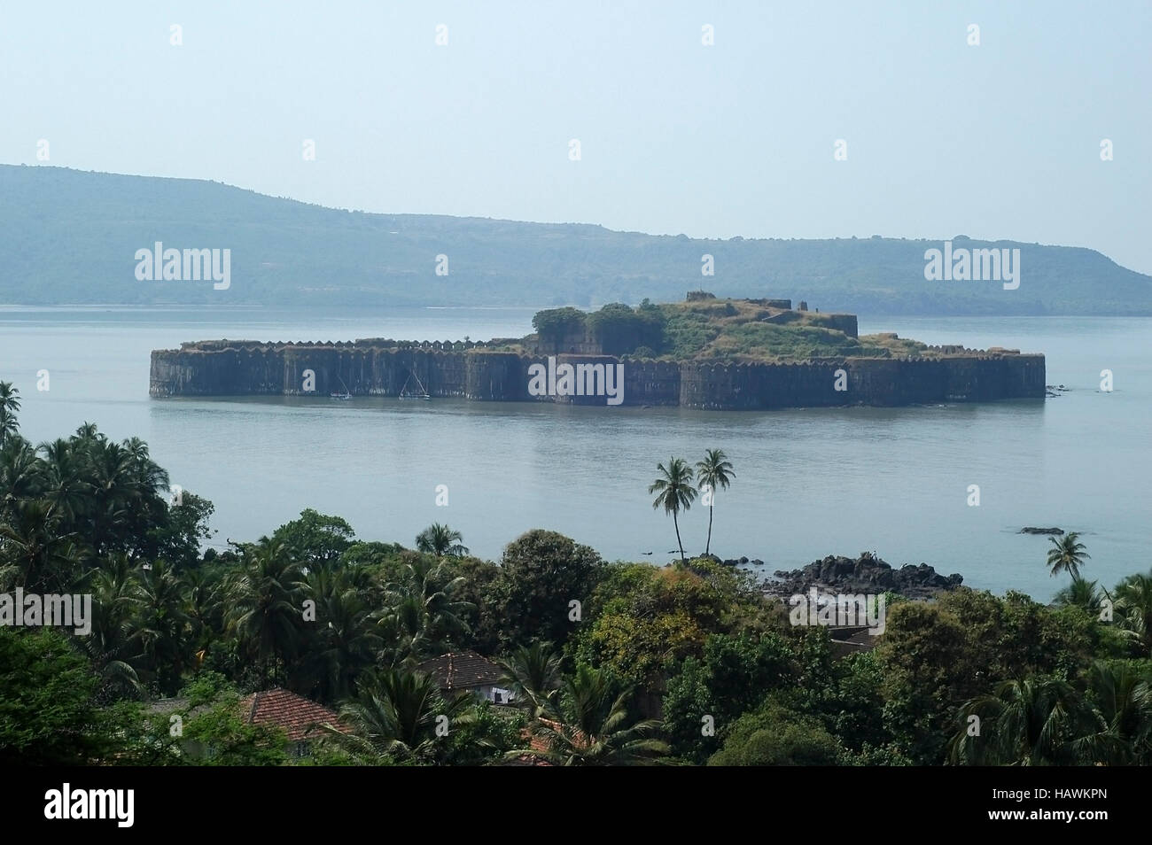 Fort Murud Janjira, District Raigad, Maharashtra, Inde Banque D'Images