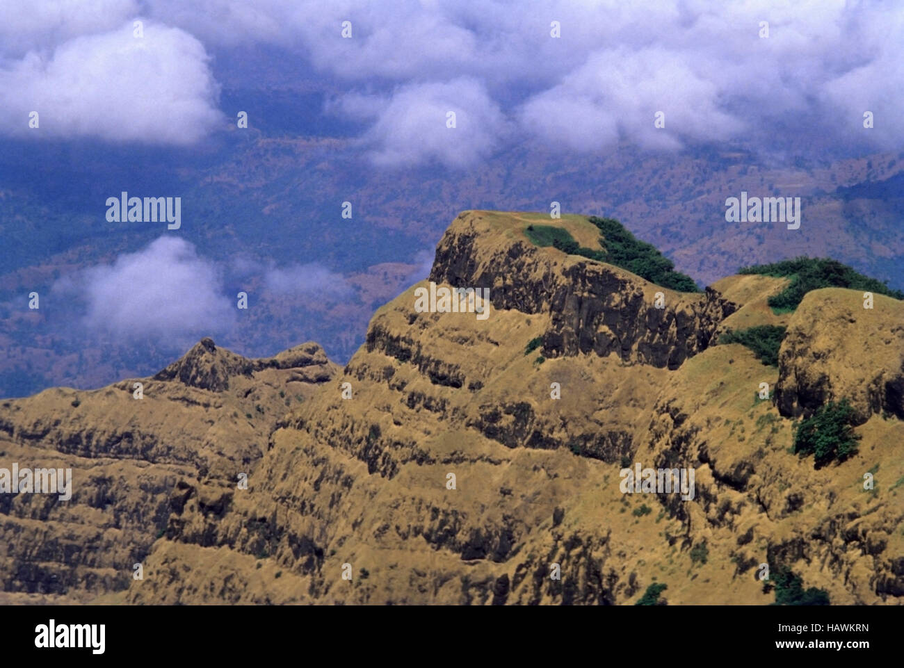 Arthur Seat, point de mahabaleshwar, Maharashtra, Inde. Banque D'Images