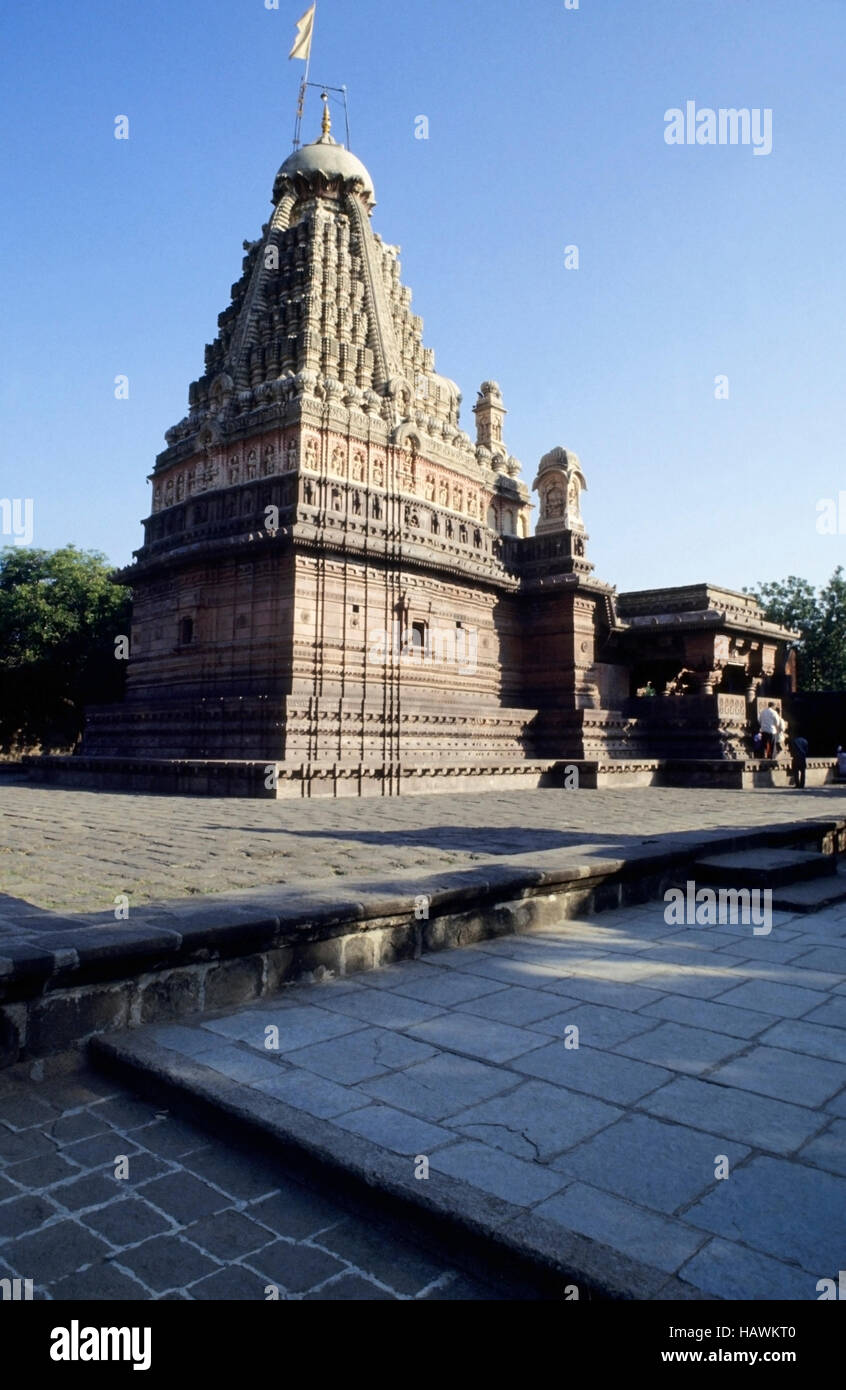 Temple de shiva trimbakeshwar. L'un des douze jyotirlingas Banque D'Images