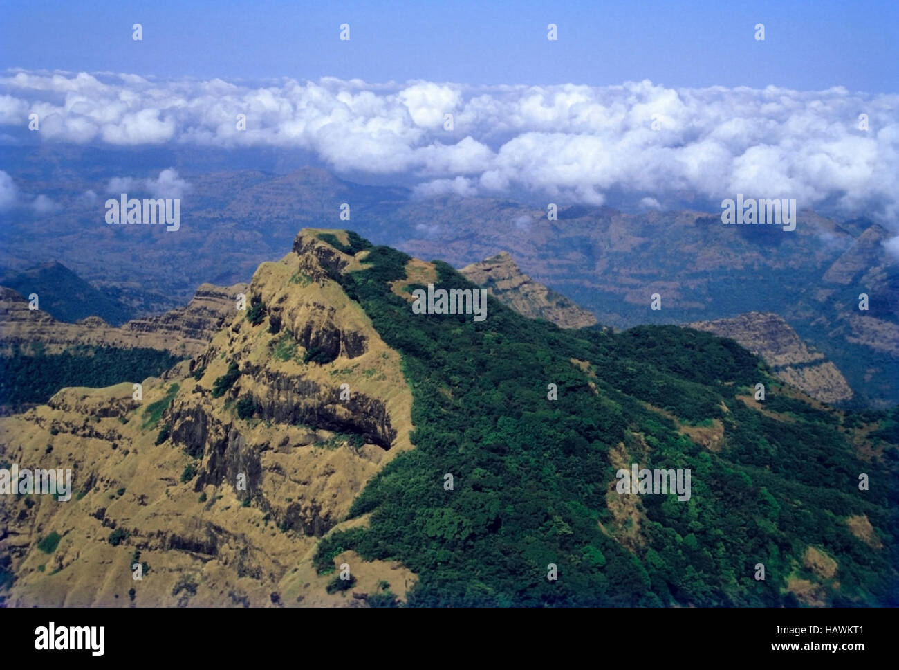 Arthur Seat, point de mahabaleshwar, Maharashtra, Inde. Banque D'Images