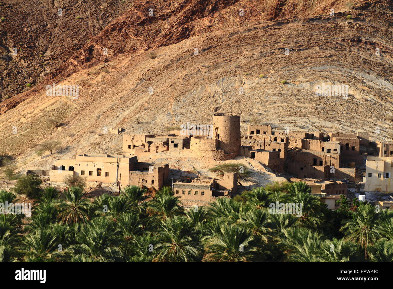 Village abandonné Birket Al-Mawz Banque D'Images