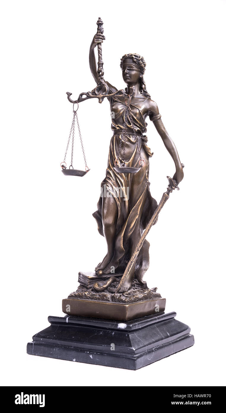 Statue de la justice, de la notion Banque D'Images