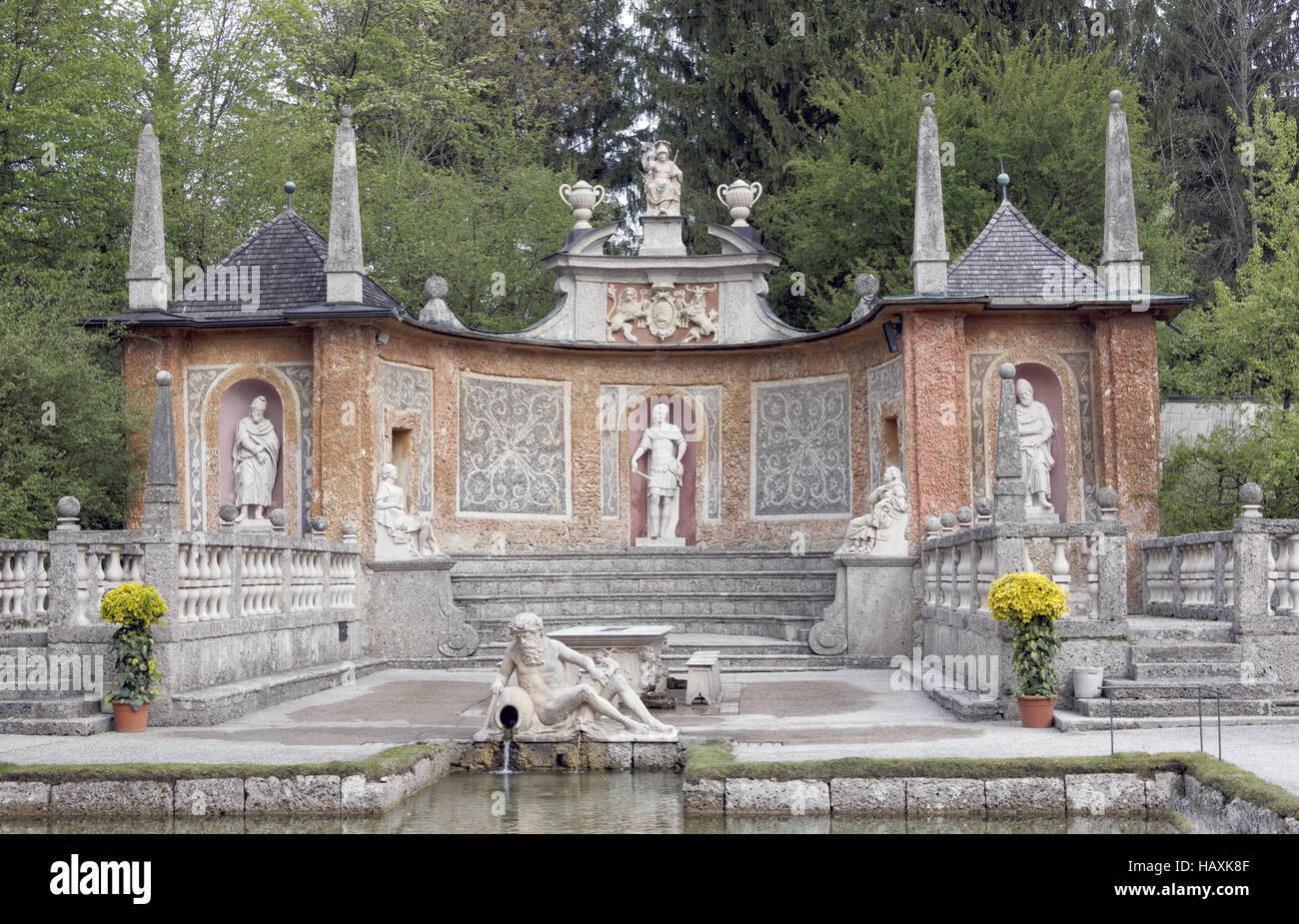 Parc En Hellbrun Banque D'Images