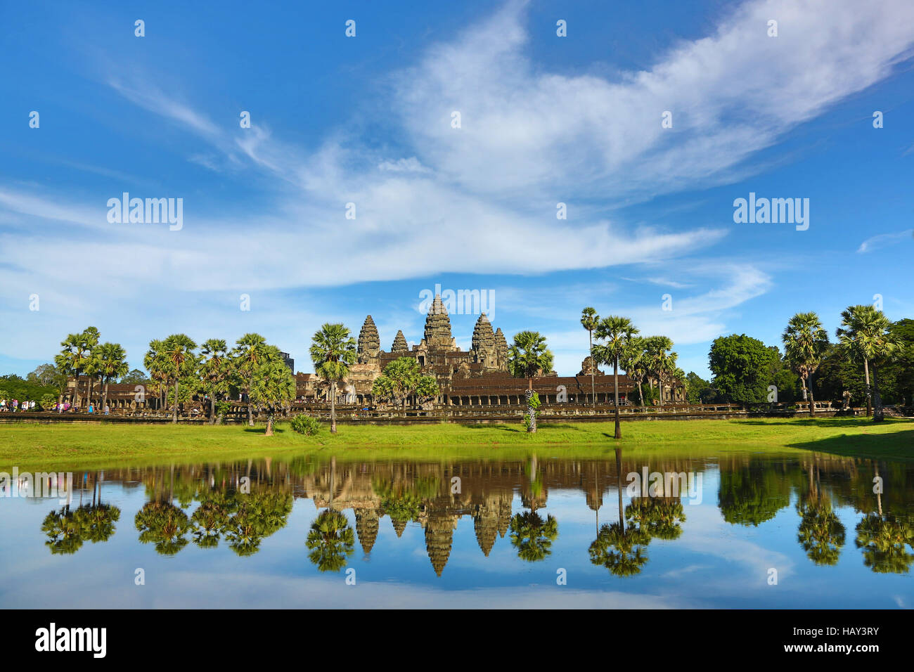 Temple d'Angkor Wat à Siem Reap, Cambodge Banque D'Images