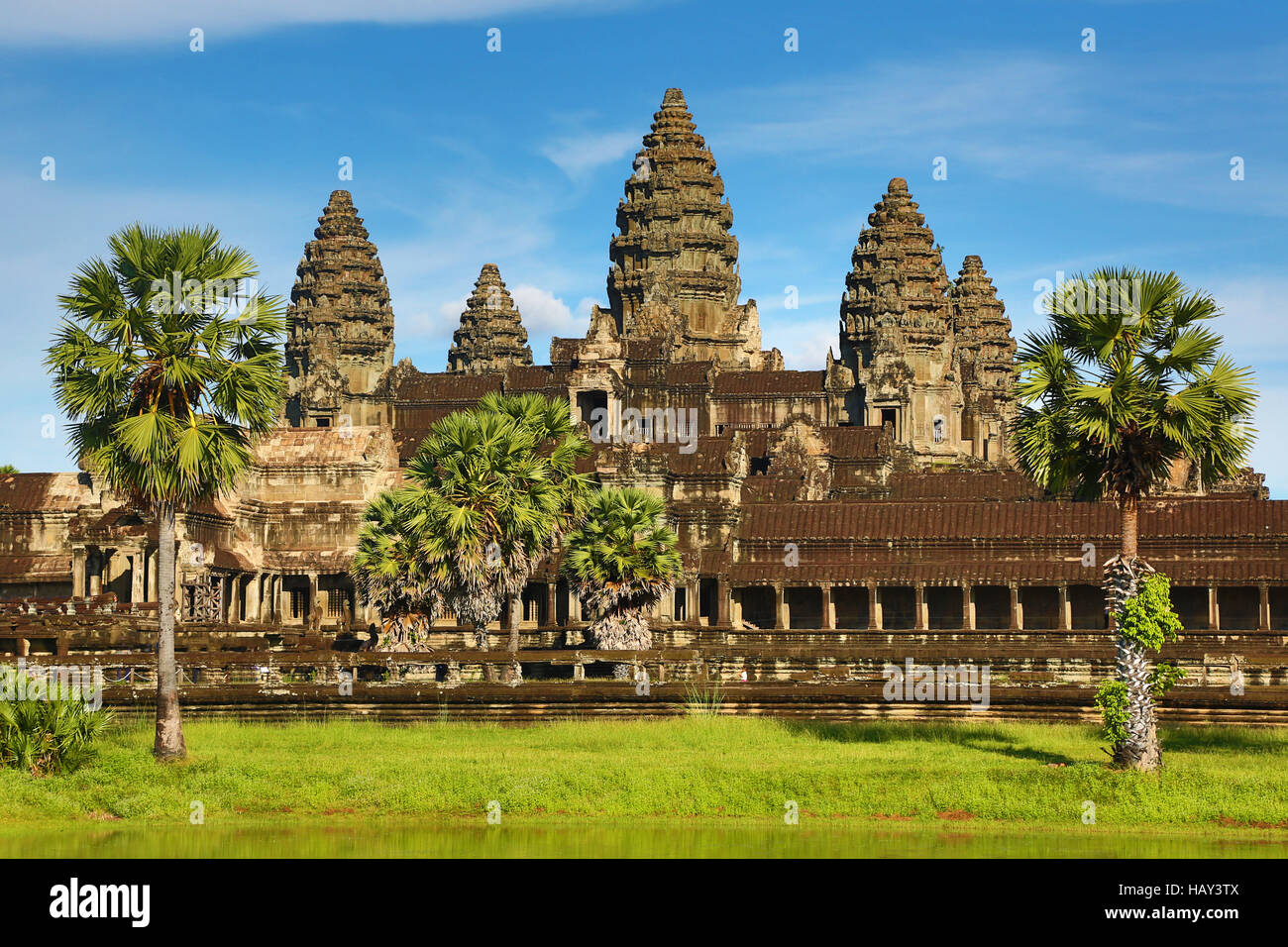 Temple d'Angkor Wat à Siem Reap, Cambodge Banque D'Images