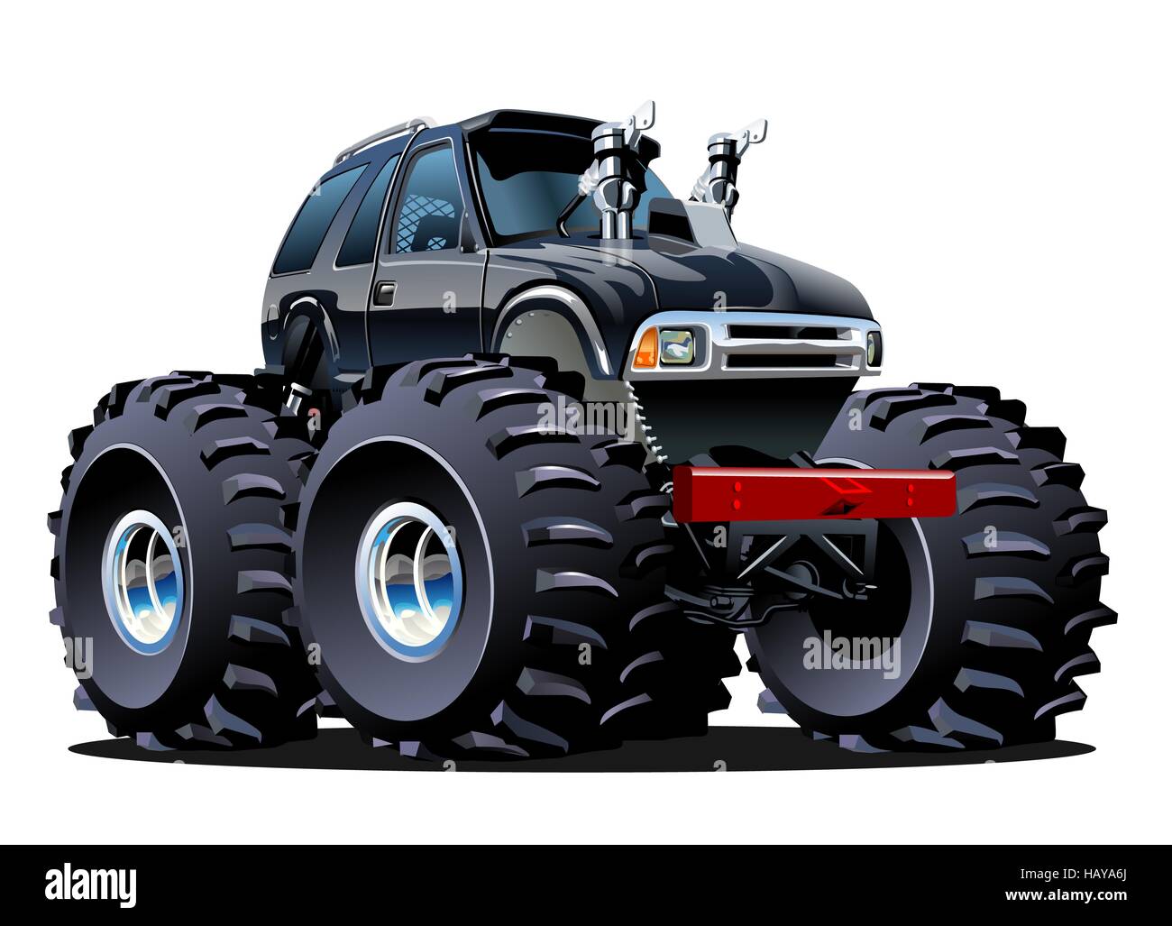 Cartoon Monster Truck Banque D'Images