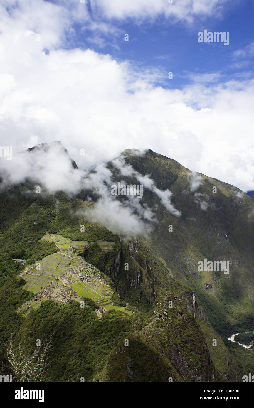 Au Pérou, le Machu Picchu Banque D'Images