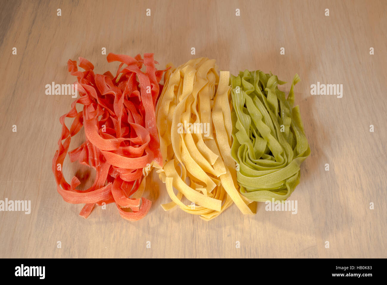 Fettuccine drapeau italien Banque D'Images