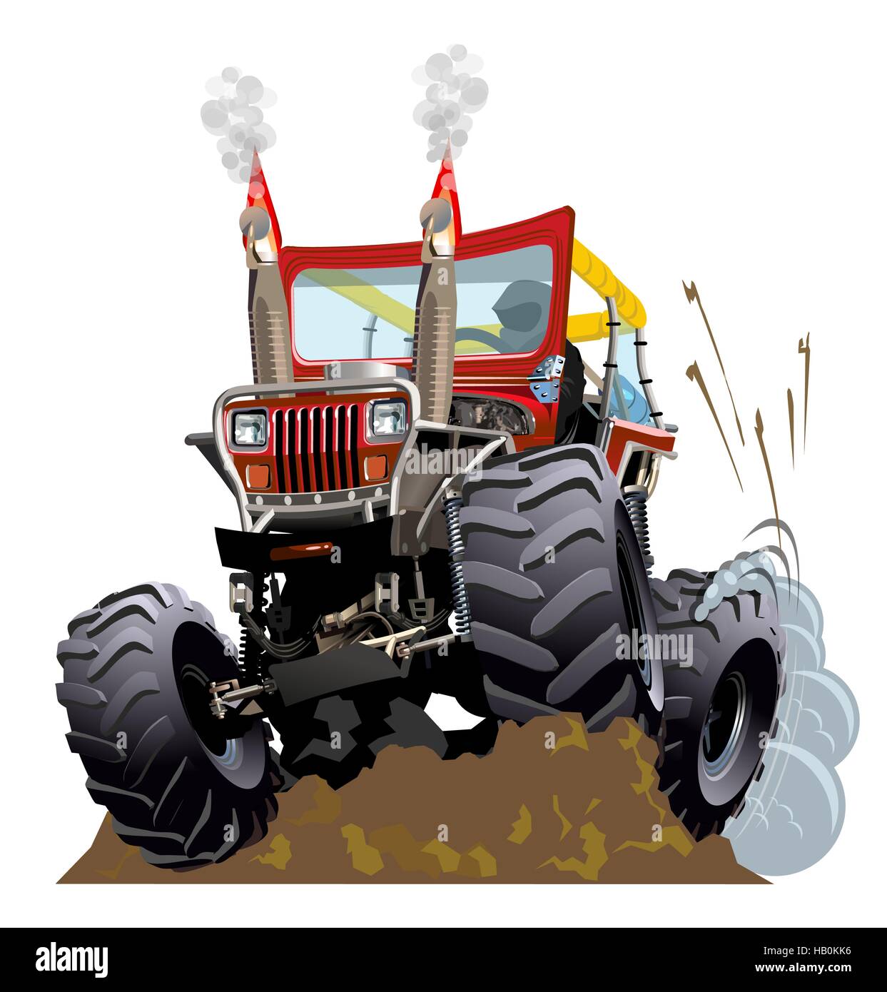 Cartoon Monster Truck Banque D'Images