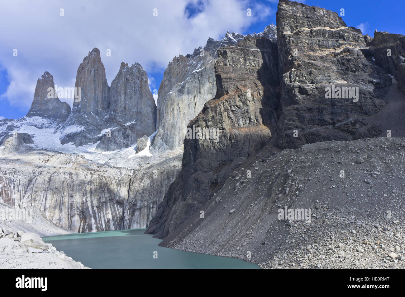 L'Amérique du Sud, la Patagonie, Torres del Paine Banque D'Images